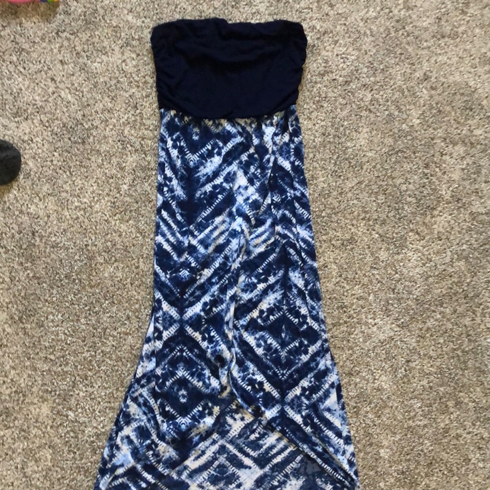 Strapless high/low dress